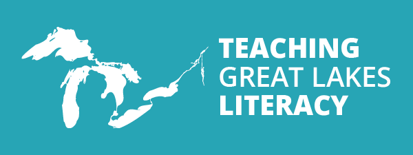 Teaching Great Lakes Literacy TGLL horizontal logo in teal
